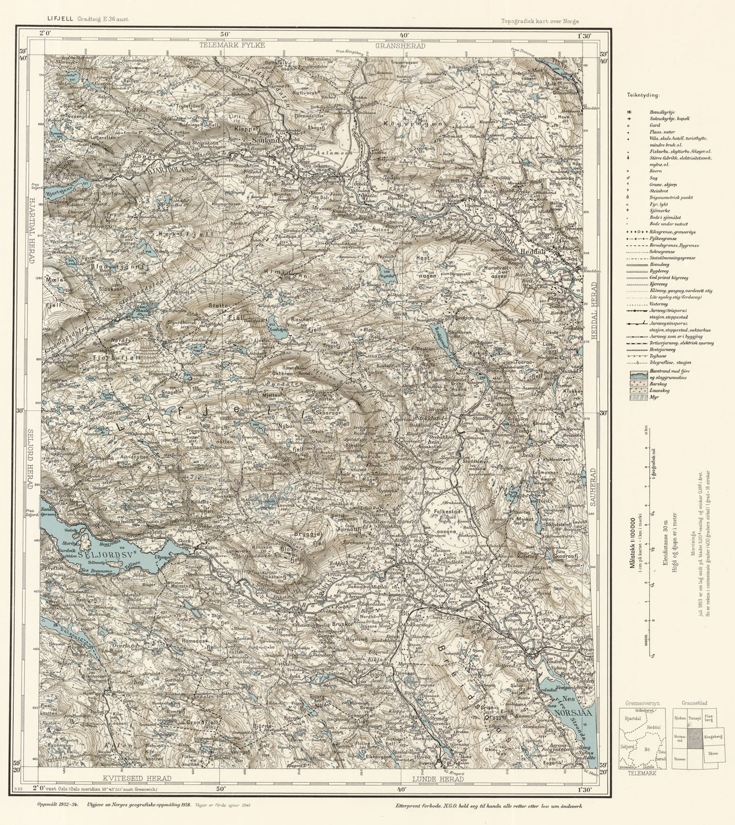 E36 aust Lifjell: Telemark