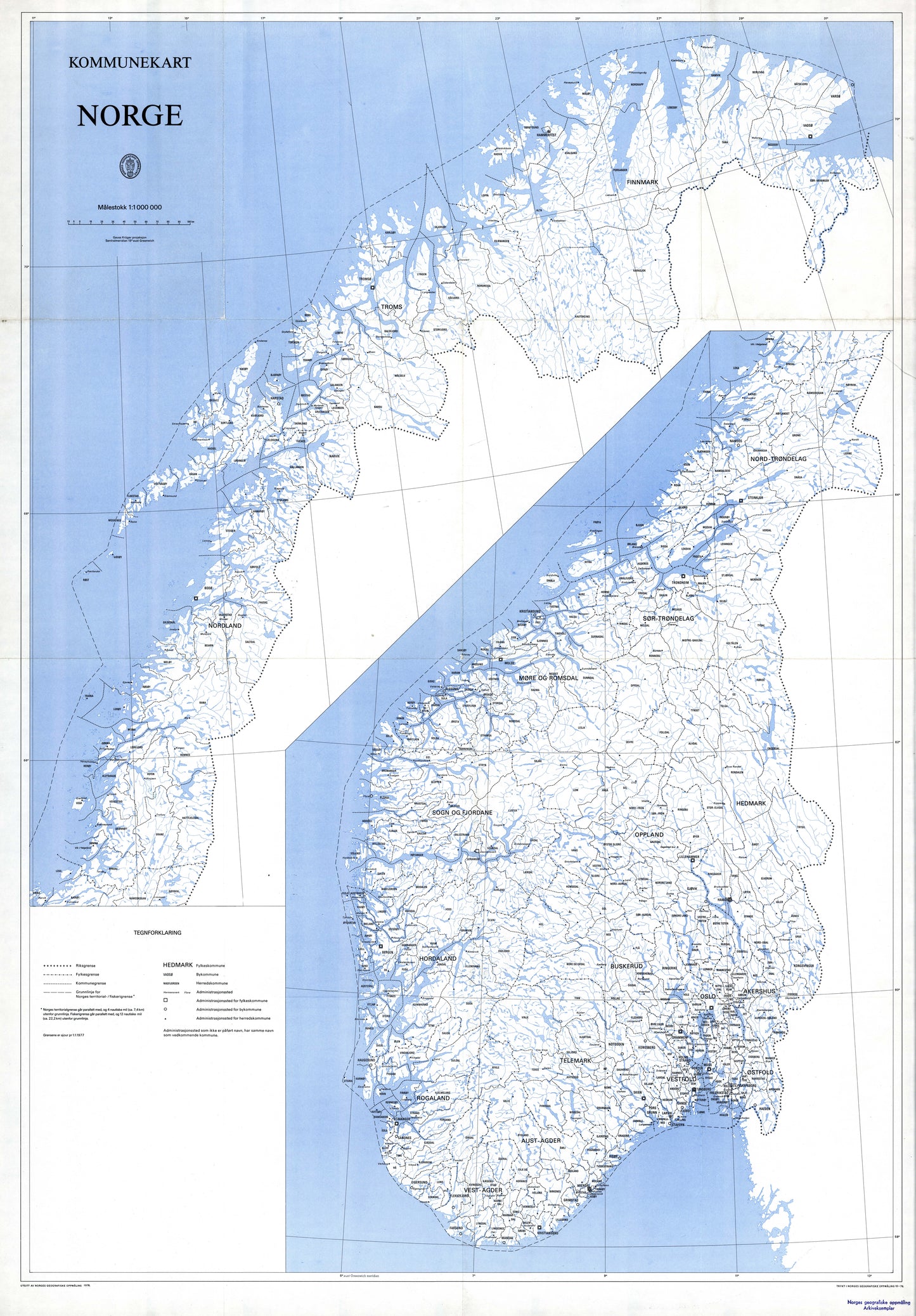 Kommunekart Norge: Norge