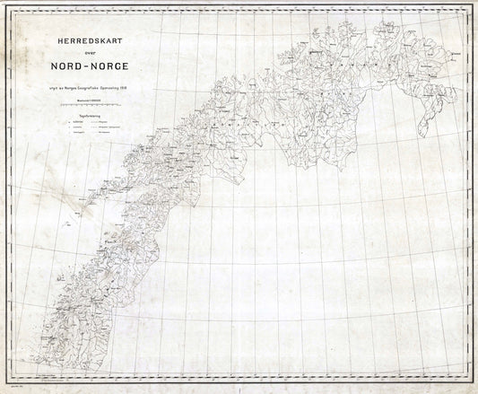 Herredskart over Nord-Norge: Norge