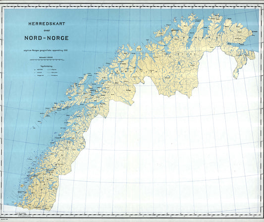 Herredskart over Nord-Norge: Norge