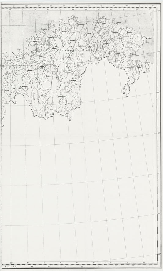 Herredskart over Nord-Norge (østlig del): Norge