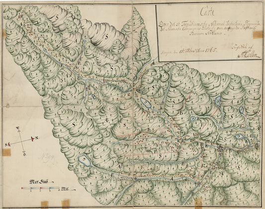 Kartblad 104: Carte over det Størensche Compagnie District: Sør-Trøndelag
