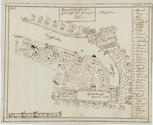 Kartblad 117: Topographisk Wej-Cart over det Eritsfiordske Compagnie District: Møre og Romsdal