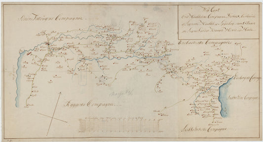Kartblad 11-1: Wey-Cart over det Haabbelske Compagnie District, versjon 1: Østfold