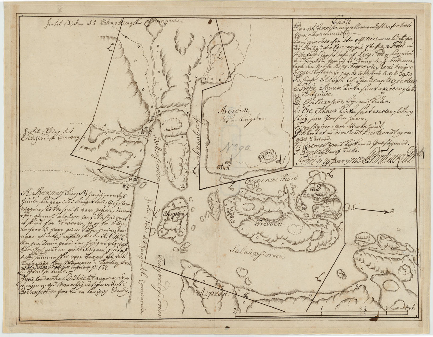 Kartblad 120: Carte over det Gimniske Compagnie: Møre og Romsdal