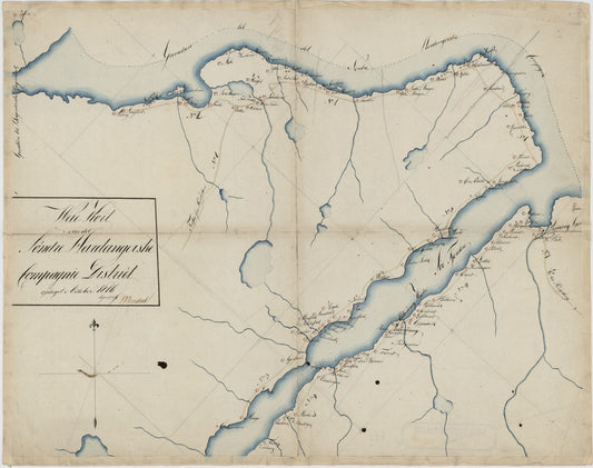 Kartblad 137-1: Weie-Cort over det Søndre Hardangerske Compagnie District; a: Hordaland