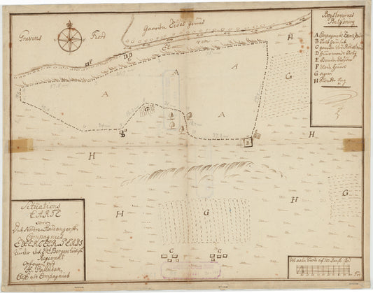 Kartblad 137-2: Situations Carte over den Nordre Hardangerske Compagnies;b: Hordaland