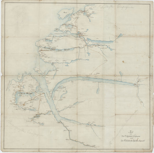 Kartblad 153: Kart over det 1ste Ryfylkiske Compagnie District: Rogaland