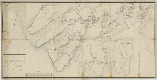 Kartblad 155: Cart over det 3die Ryfølkiske Compagnie District: Rogaland