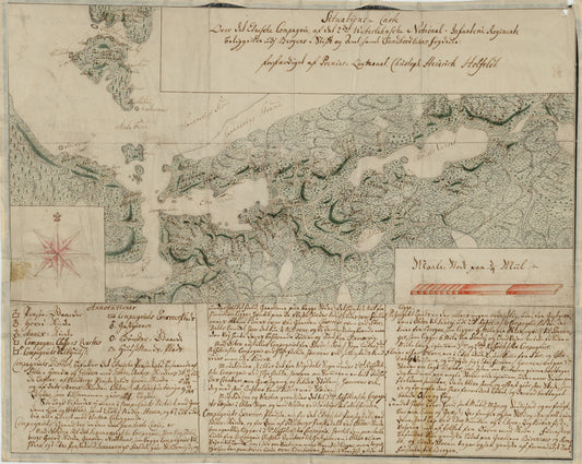 Kartblad 156: Situations Carte over det Etnische Compagnie: Hordaland