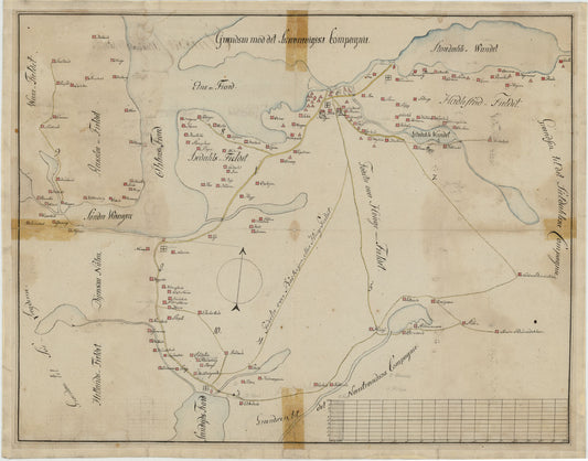 Kartblad 158-2: Det Etniske Compagnie; versjon 2: Hordaland