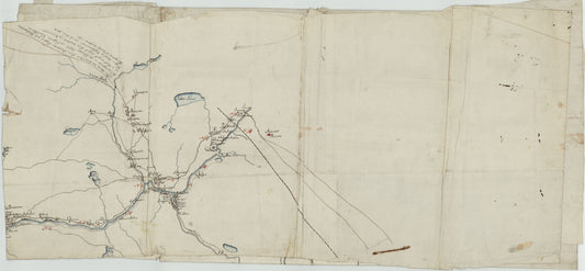 Kartblad 166b-1b: Wej-Cart over det Aamodske Compagnie; 166b-1b: Hedmark