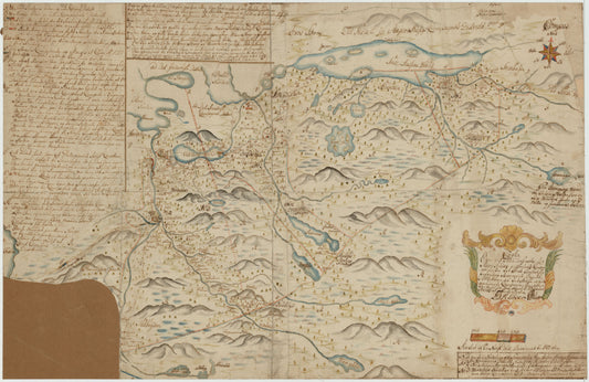 Kartblad 170: Carta over det Snee-Aasensche Hr. Major Klüwer andfortroede Compagnie: Nord-Trøndelag