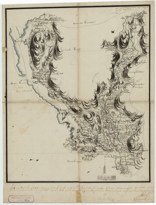 Kartblad 18: Wey-Cart over det Gjerpenske Compagnie District: Østfold