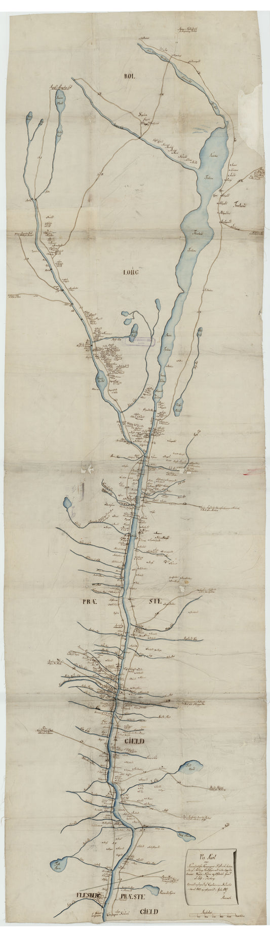 Kartblad 32: Vej-Cart over det Nummedahlske Compagnie District: Buskerud
