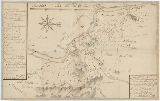 Kartblad 38: Situations Carte over det Westre Eidsbergske Compagnie District: Østfold