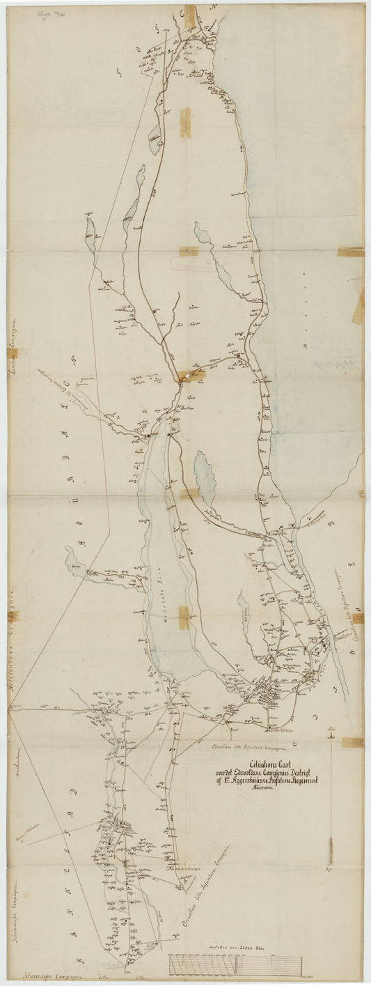 Kartblad 41: Cituations-Cart over det Edsvoldske Compagnies Distrigt: Akershus