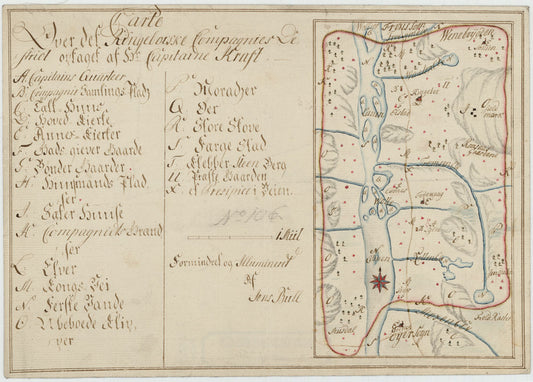 Kartblad 58: Carte over det Ringeboiske Compagnie District: Oppland