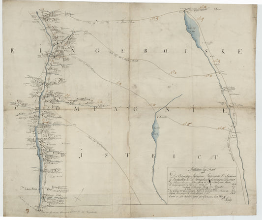 Kartblad 59: Militair Vey-Cart over det Ringeboiske Compagnie District: Oppland