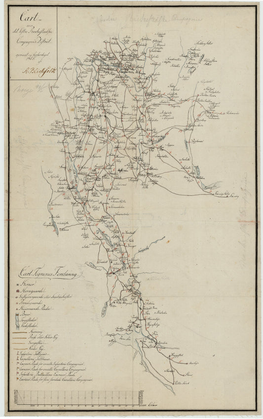 Kartblad 5-2: Cart over det Westre Rachestadske Compagnie; versjon 2: Østfold