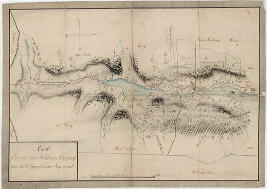Kartblad 70: Cart over det Øvre Walderske Compagnie District: Oppland