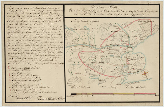 Kartblad 76: Situations Carte over det Størdahlske Compagnie: Nord-Trøndelag