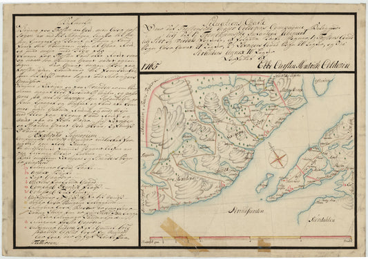 Kartblad 77-2: Situations Chart over det Frostensche Compagnie; versjon 2: Nord-Trøndelag