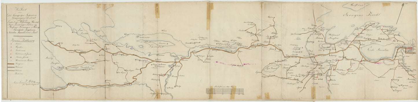 Kartblad 78: Wey-Carte over det Skongenske Compagnie District: Nord-Trøndelag
