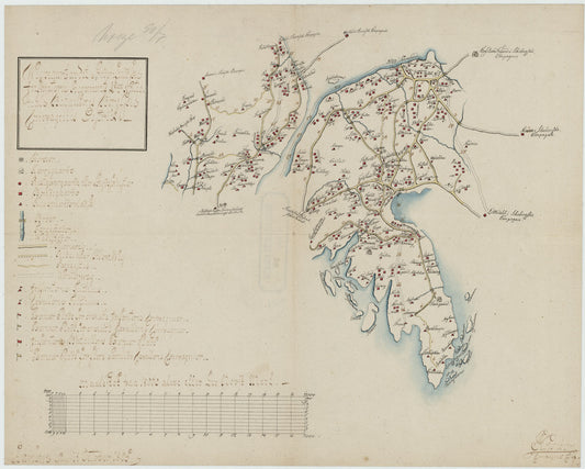 Kartblad 7-2: Wey-Kaart over det Borgeske Compagnie District; versjon 2: Østfold