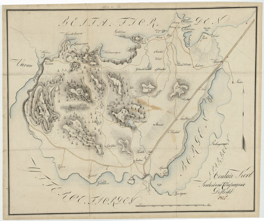 Kartblad 82: Oculair-Kort over Inderøens Compagnie District: Nord-Trøndelag