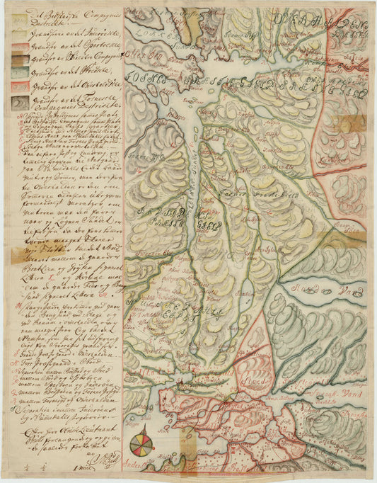 Kartblad 87: Det Bedstadske Compagnie Districhte: Nord-Trøndelag