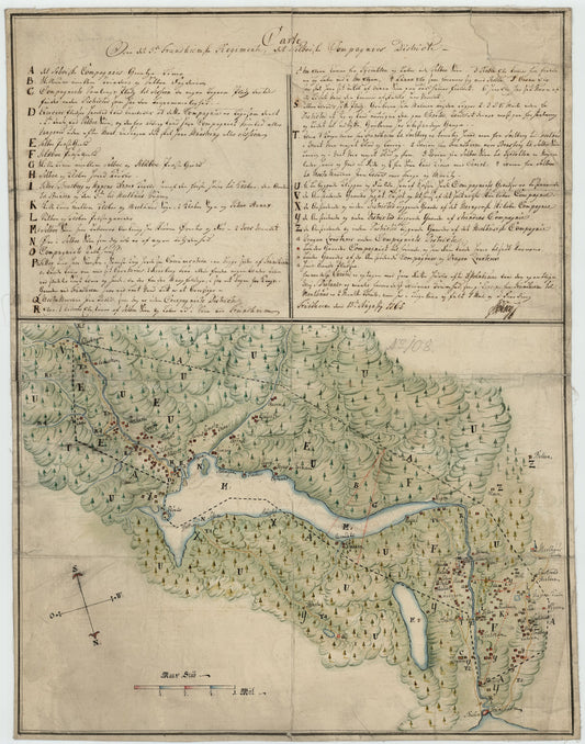 Kartblad 93: Carte over det Selboische Compagnie District: Sør-Trøndelag