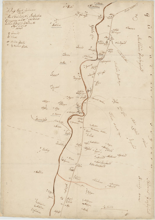 Kartblad 94: Wey-Carte over det Melhusiske Compagnie District: Sør-Trøndelag