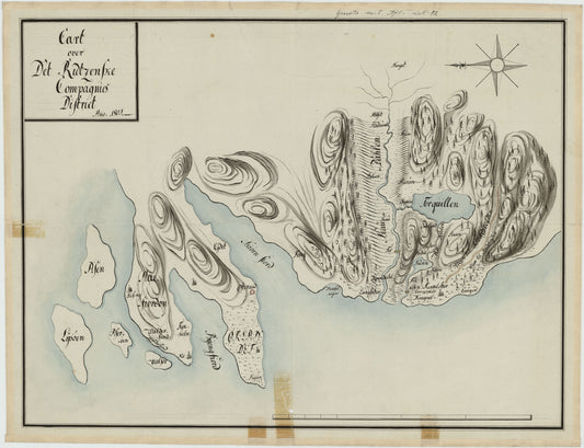 Kartblad 97: Cart over det Ridtzenske Compagnies District: Sør-Trøndelag