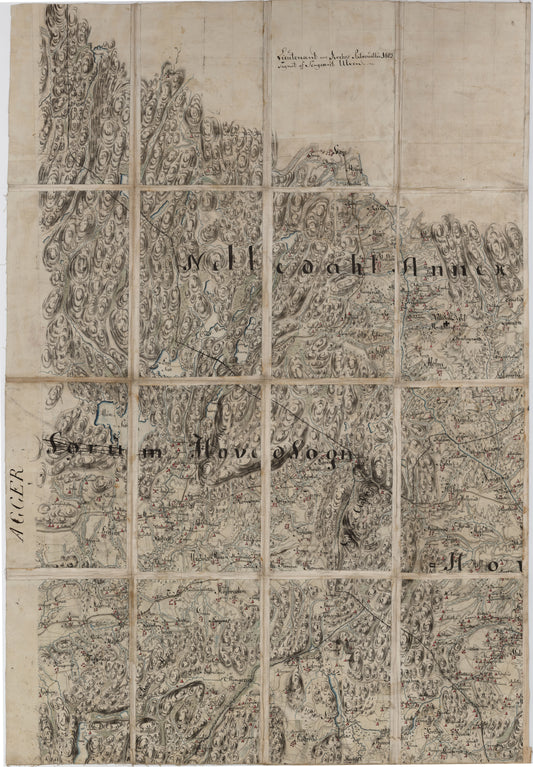 Kart over Aker, Enebak, Nittedal, Skedsmo og Lørenskog, del A vest: Akershus