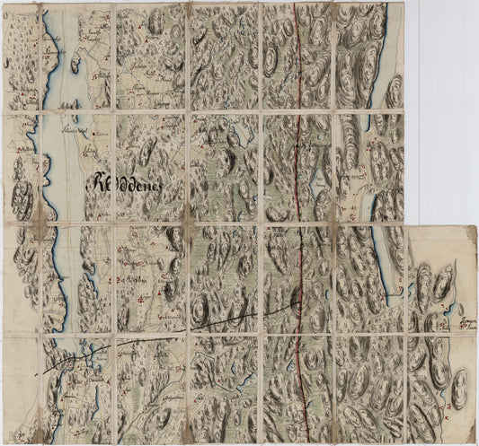 Kart over Aremark, ødemark og Røddenæs: Østfold