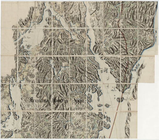 Kart over Aremark, ødemark og Røddenæs: Østfold