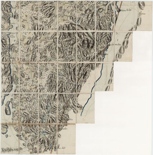 Kart over Aremark, ødemark og Røddenæs: Østfold