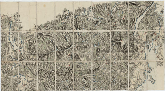 Kart over en del av Aremark, Asak og ødemark, den østlige del av Rakkestad, Eidsberg og Røddenæs: Østfold