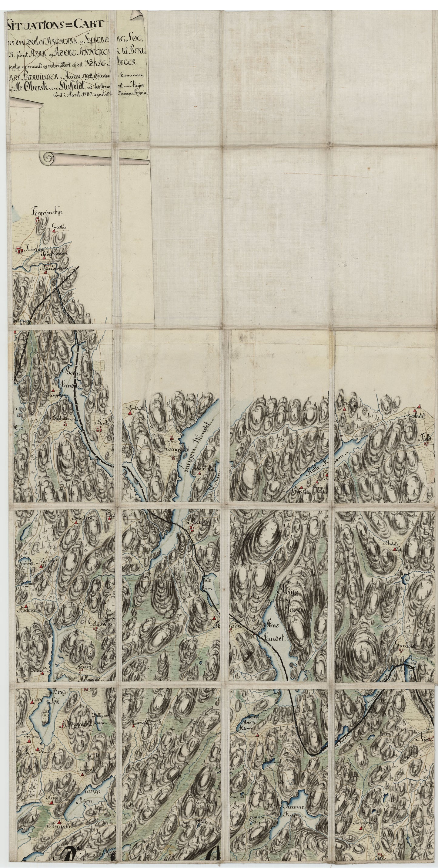 Kart over en del av Rokke, Skjeberg, Varteig, Degernes, Rakkestad, Ons og Eidsberg, del 3 øst: Østfold