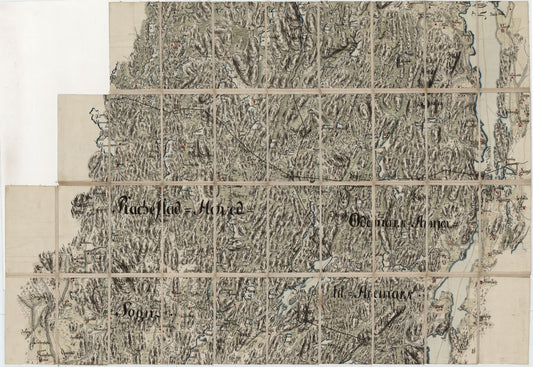 Kart over Eidsberg, Røddenæs, Rakkestad og ødemark, del 2: Østfold