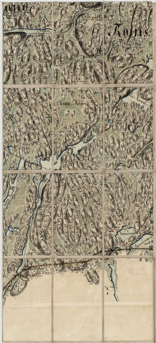 Kart over det nordøstlige del av Røddenæs, Rømskog og en del av Hemnæs og Setskogs annekser, del 1 øst: Østfold