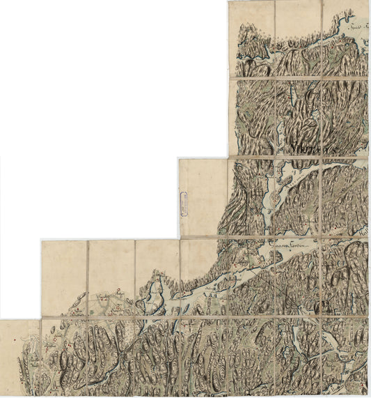 Kart over det nordøstlige del av Røddenæs, Rømskog og en del av Hemnæs og Setskogs annekser, del 3: Østfold