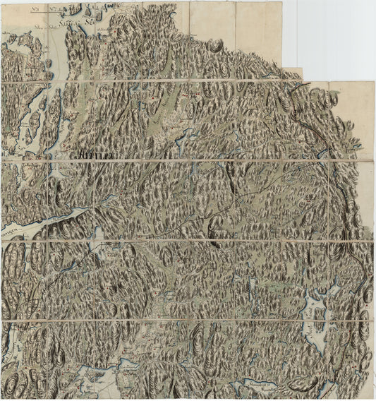 Kart over det nordøstlige del av Røddenæs, Rømskog og en del av Hemnæs og Setskogs annekser, del 4: Østfold