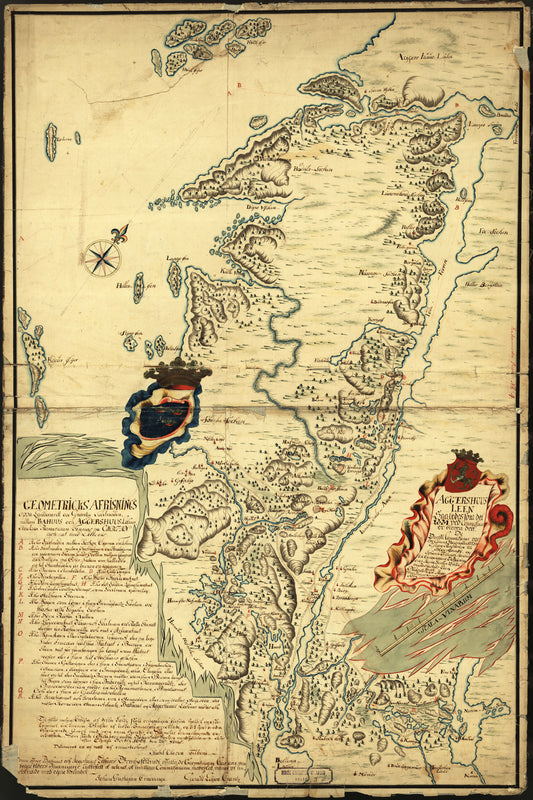 Norge 2: Aggershuus Leen Saaledes som det 1661 ved Commisarier er bleven delt: Båhuslen | Østfold