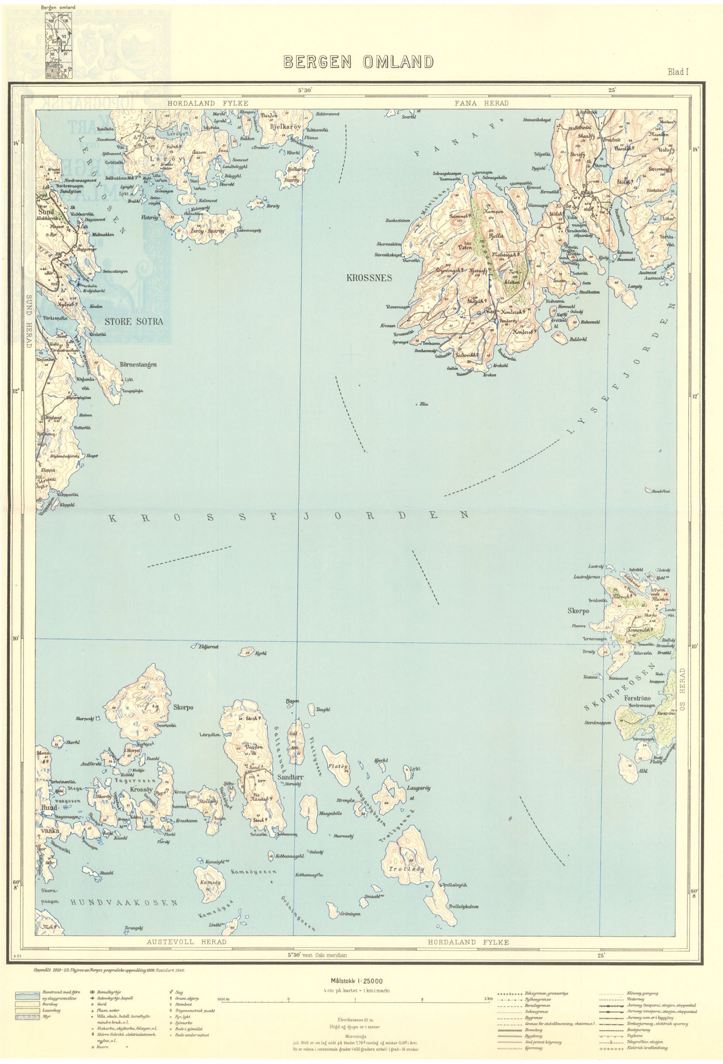 Bergen omland I: Hordaland