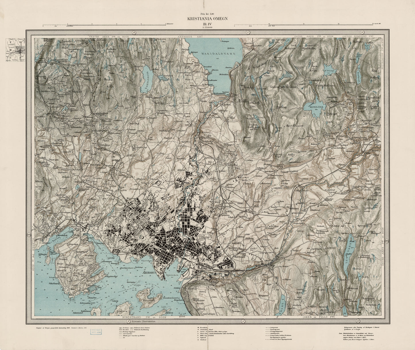 Kristiania omegn blad 4: Akershus | Oslo