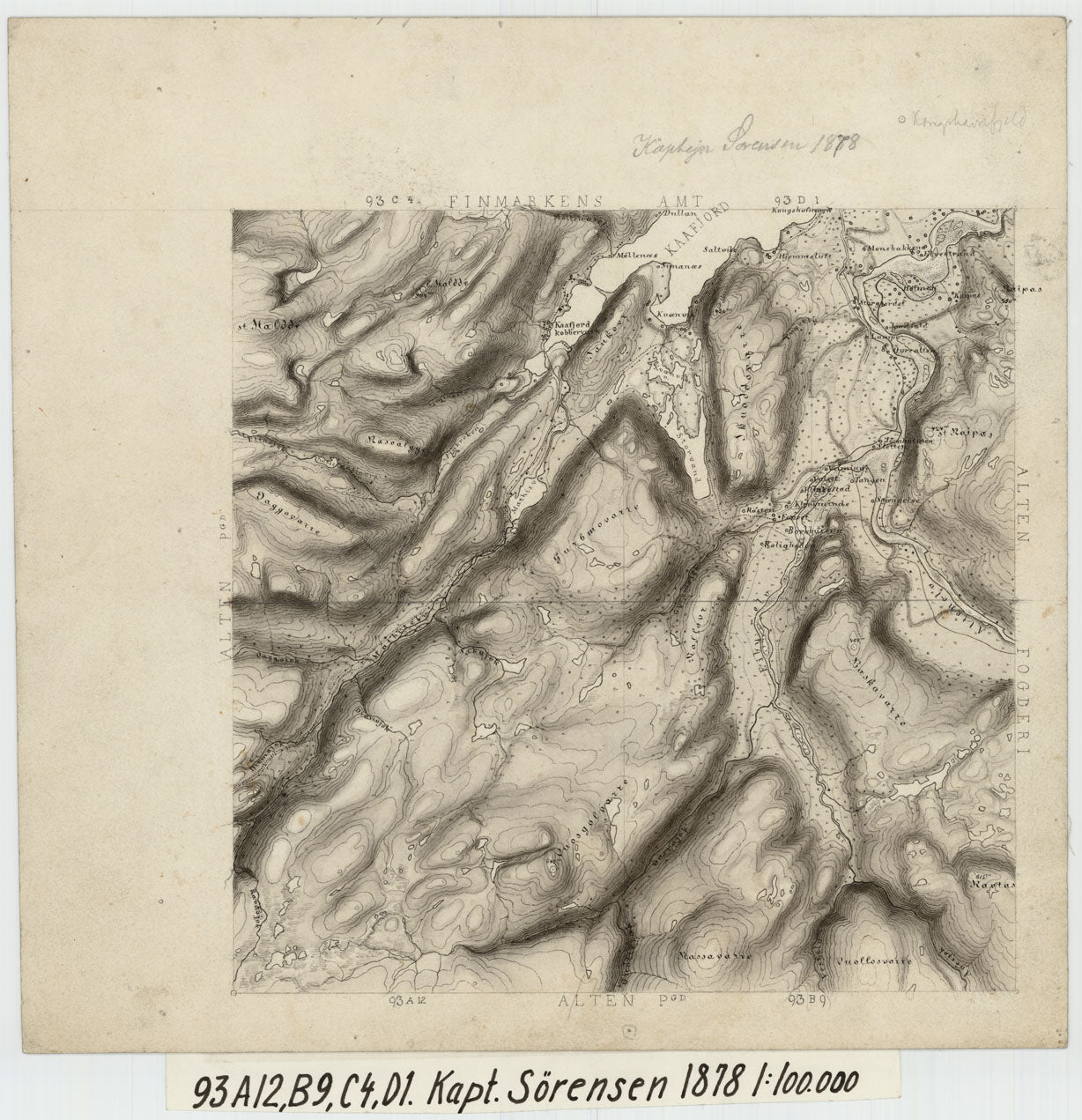 93A 12; 93B 9; 93C 4; 93D 1: Finnmark