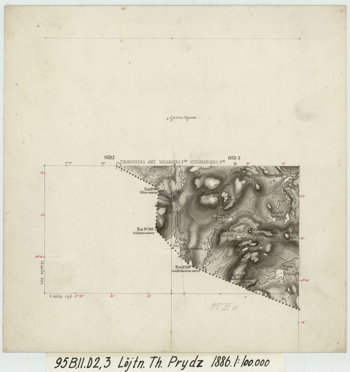 95B 11; 95D 2; 95D 3: Finnmark