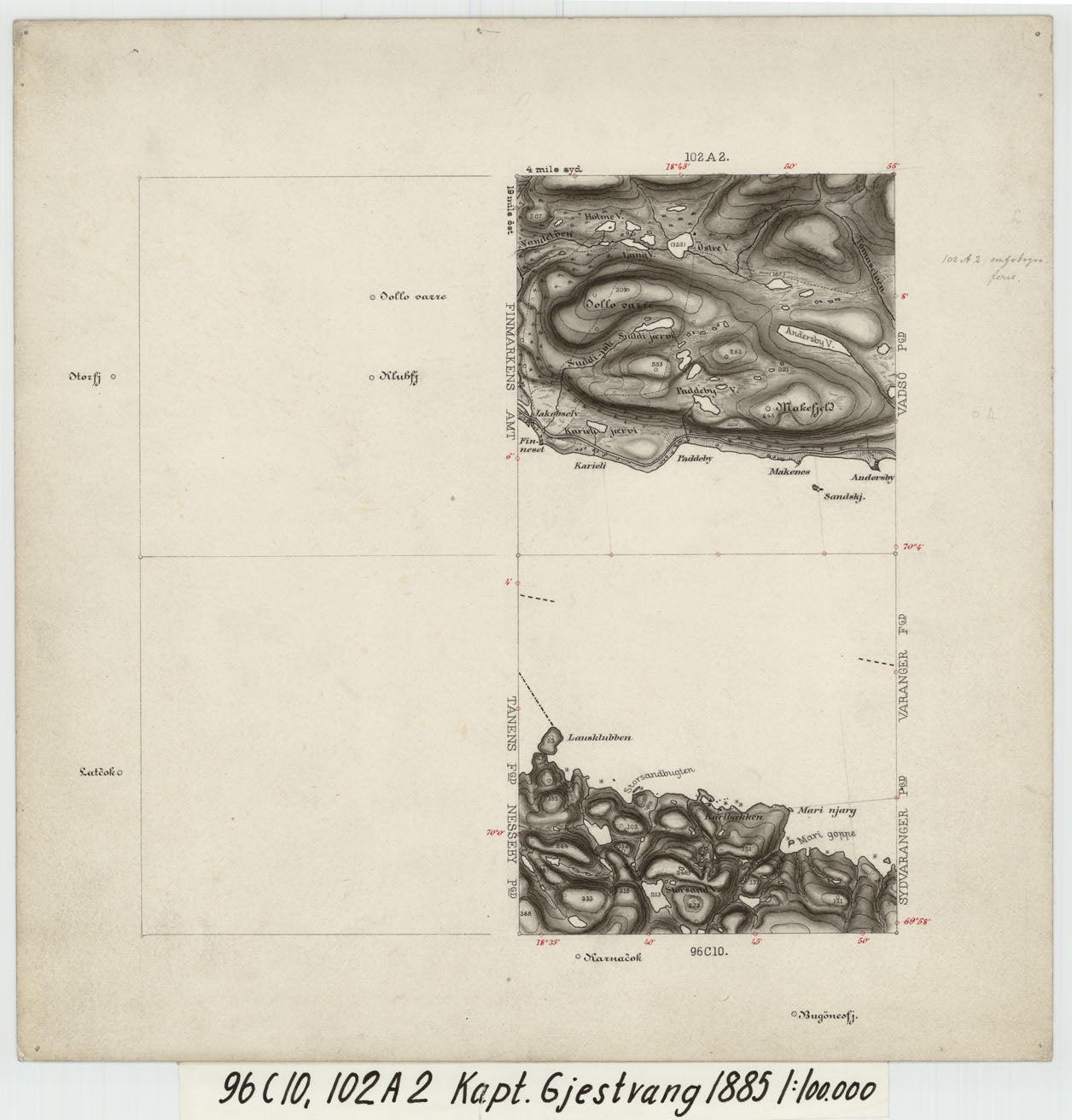 96C 10; 102A 2: Finnmark